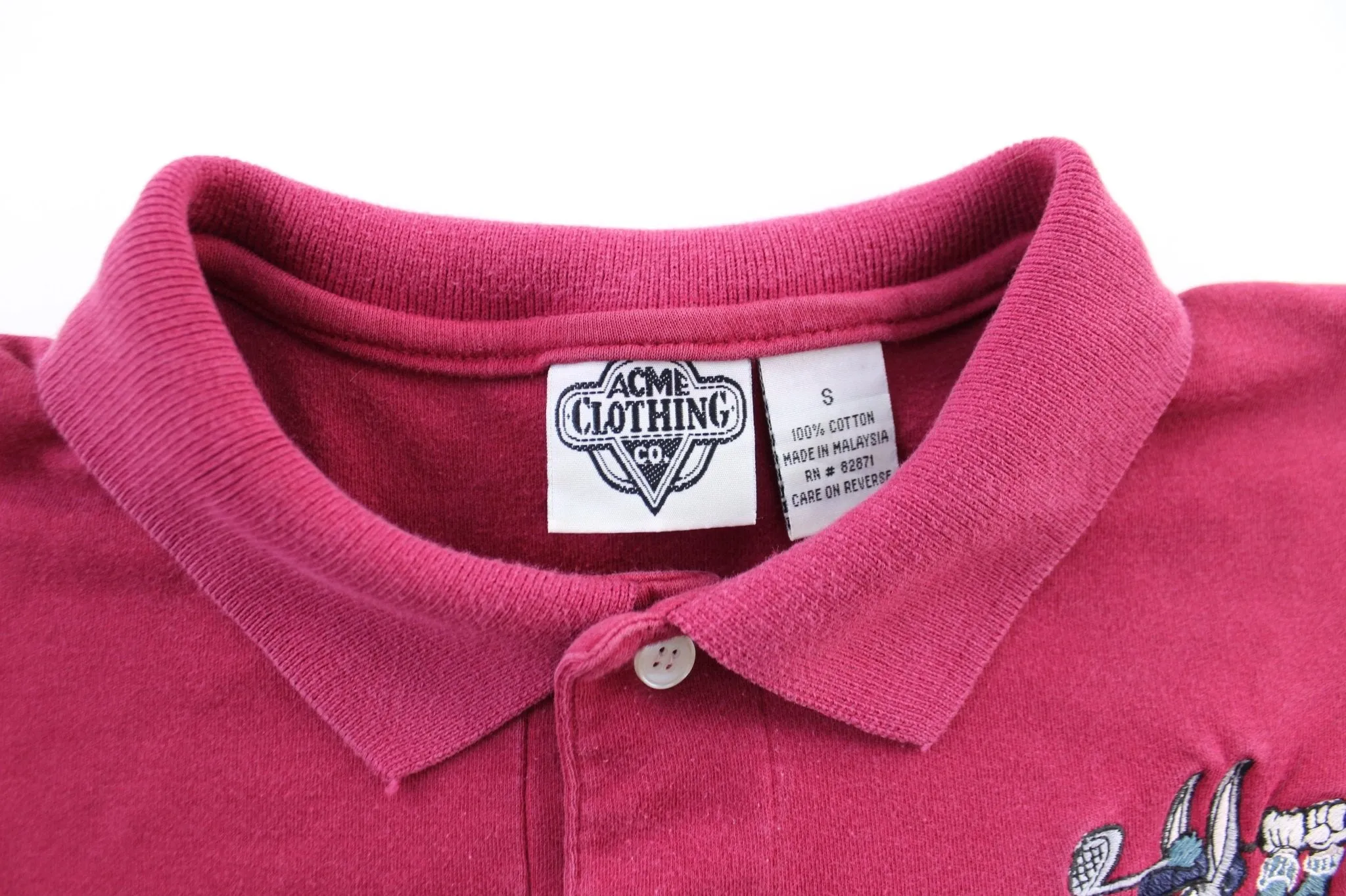 1994 Acme Clothing Embroidered Bugs Bunny Golf Polo