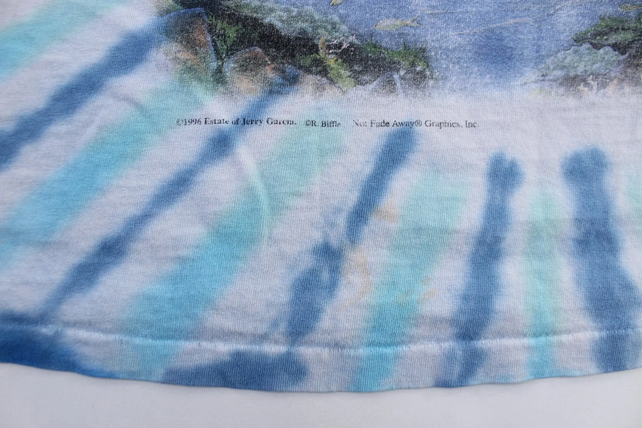 1996 Jerry Garcia Dolphin Tie-Dye T-Shirt