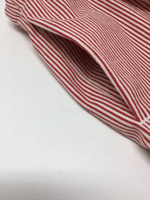 6 Y Red & White Striped Shorts