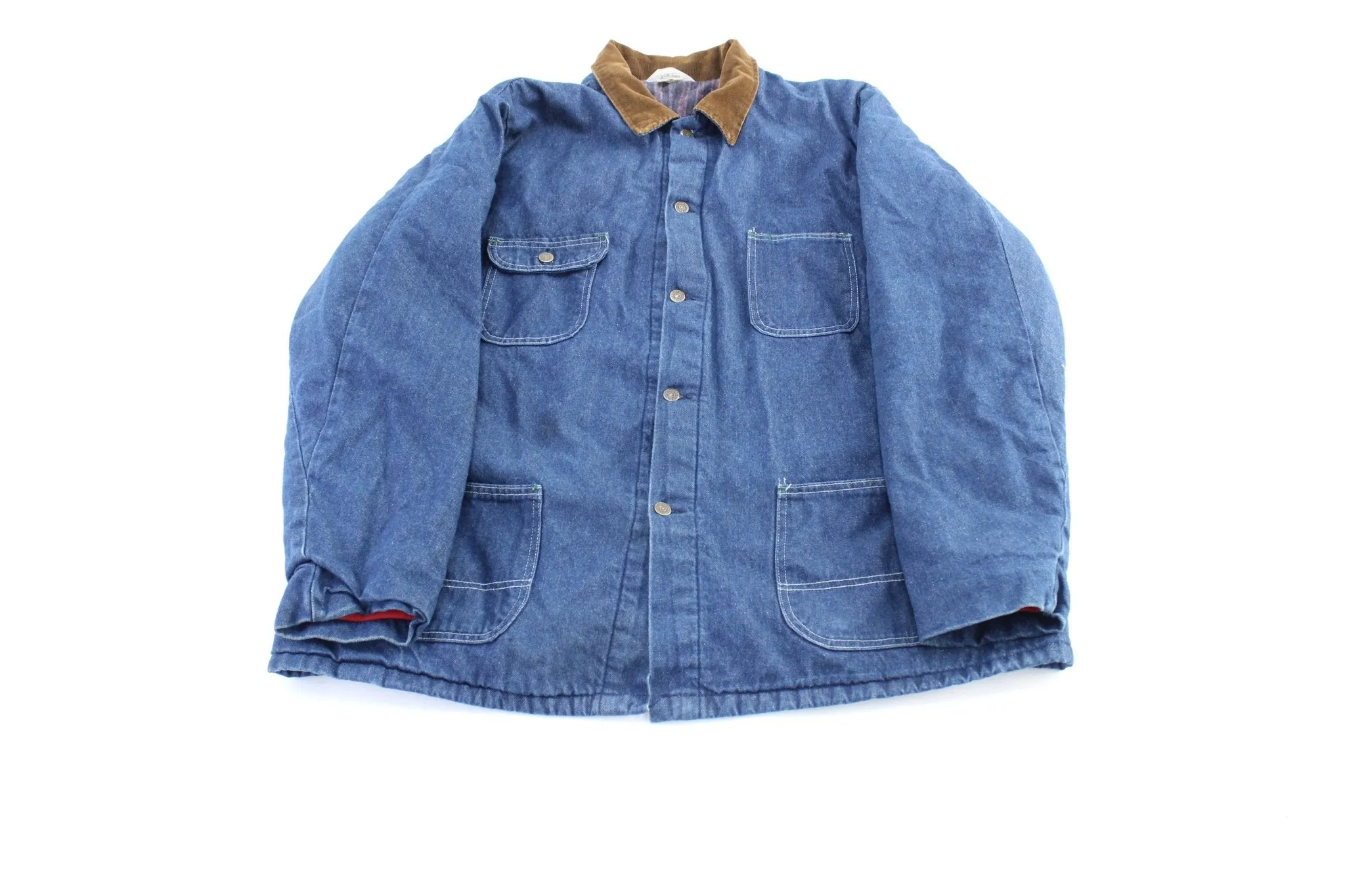 80's Key Imperial Blanket Lined Denim Jacket