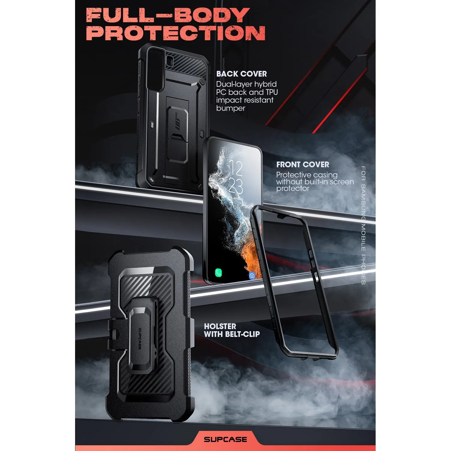 Galaxy S22 Plus Unicorn Beetle PRO Rugged Case(open box)-Black