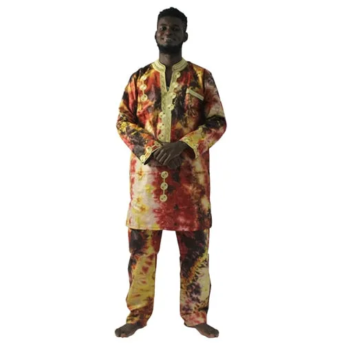MD african suits for men traditional african print cotton clothes tops and pants sets african men clothing set 2020 men's outfit